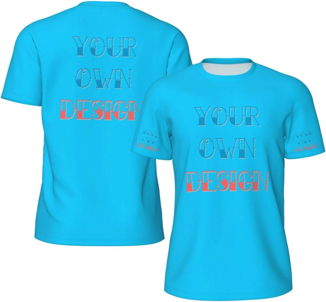 

Футболка Custom с принтом на 4 сторонах