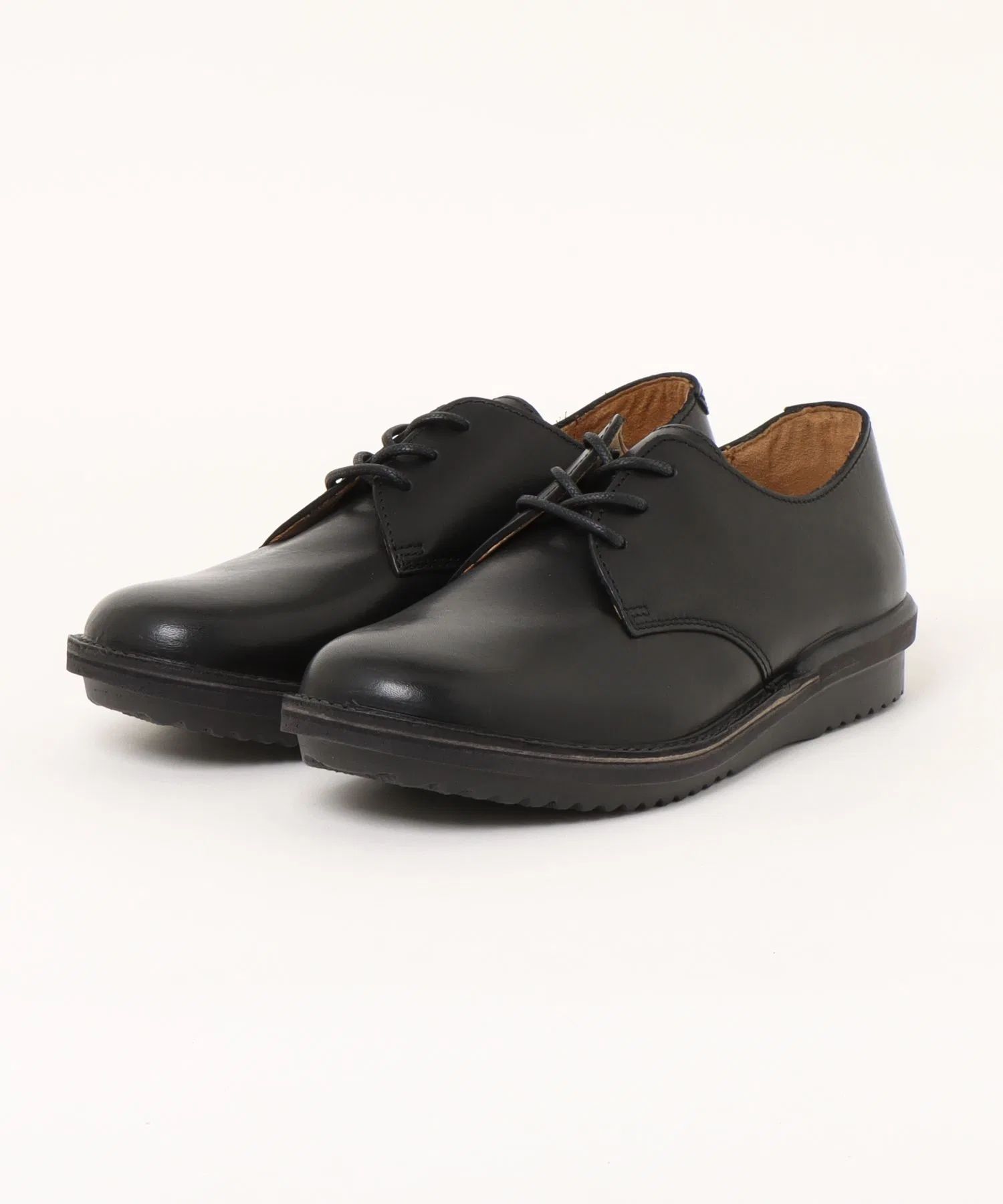Мужские кожаные туфли SLOW FACTORY SLM3 с круглым носком тёмно-коричневые — фото 4