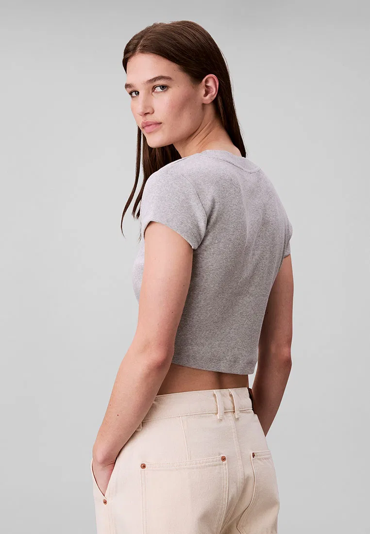 Футболка, Monogram, Calvin Klein Jeans, серый — фото 2