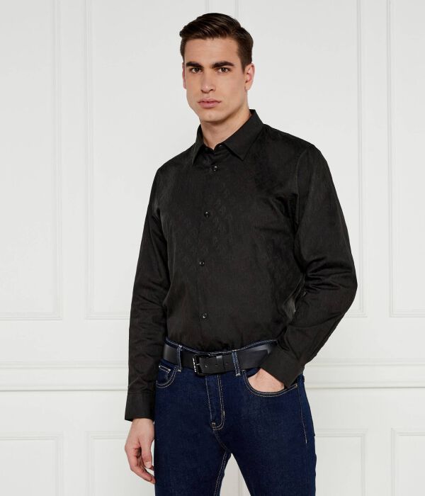 

Рубашка Regular fit Armani Exchange, черный
