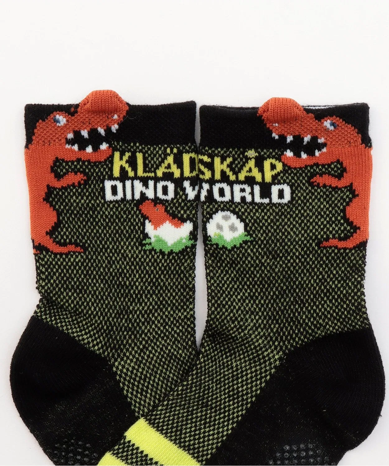 Носки с принтом динозавров бренд T-Rex, пара, черные — фото 2