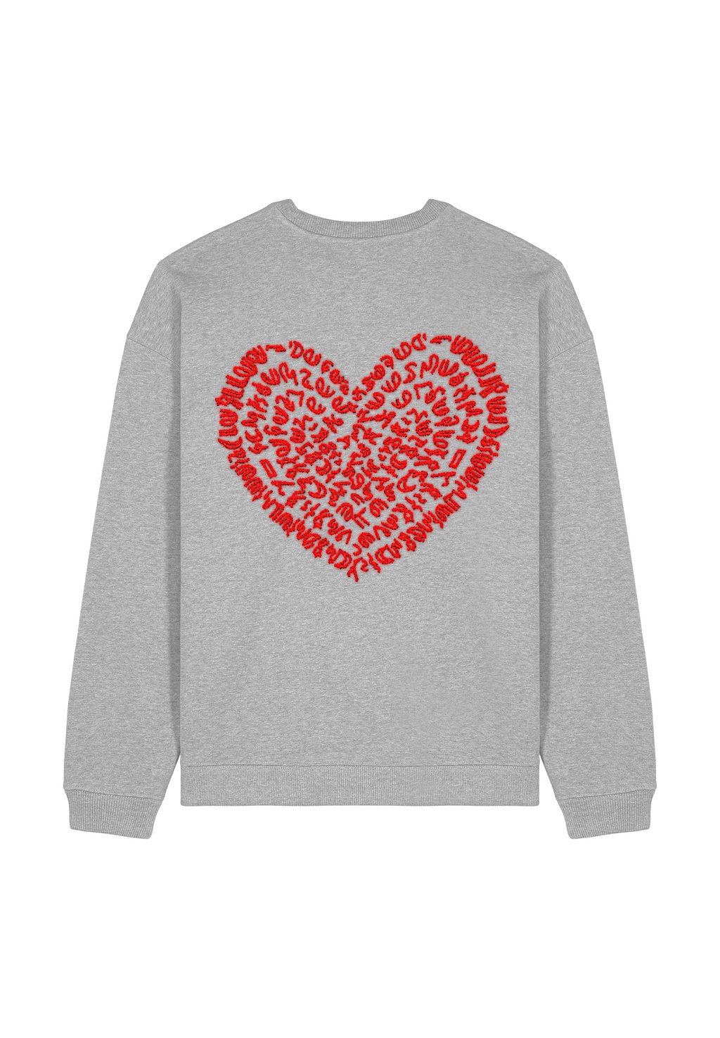 

Толстовка CORAZON BACK EMBROIDERY UNISEX Mira Paris, серый