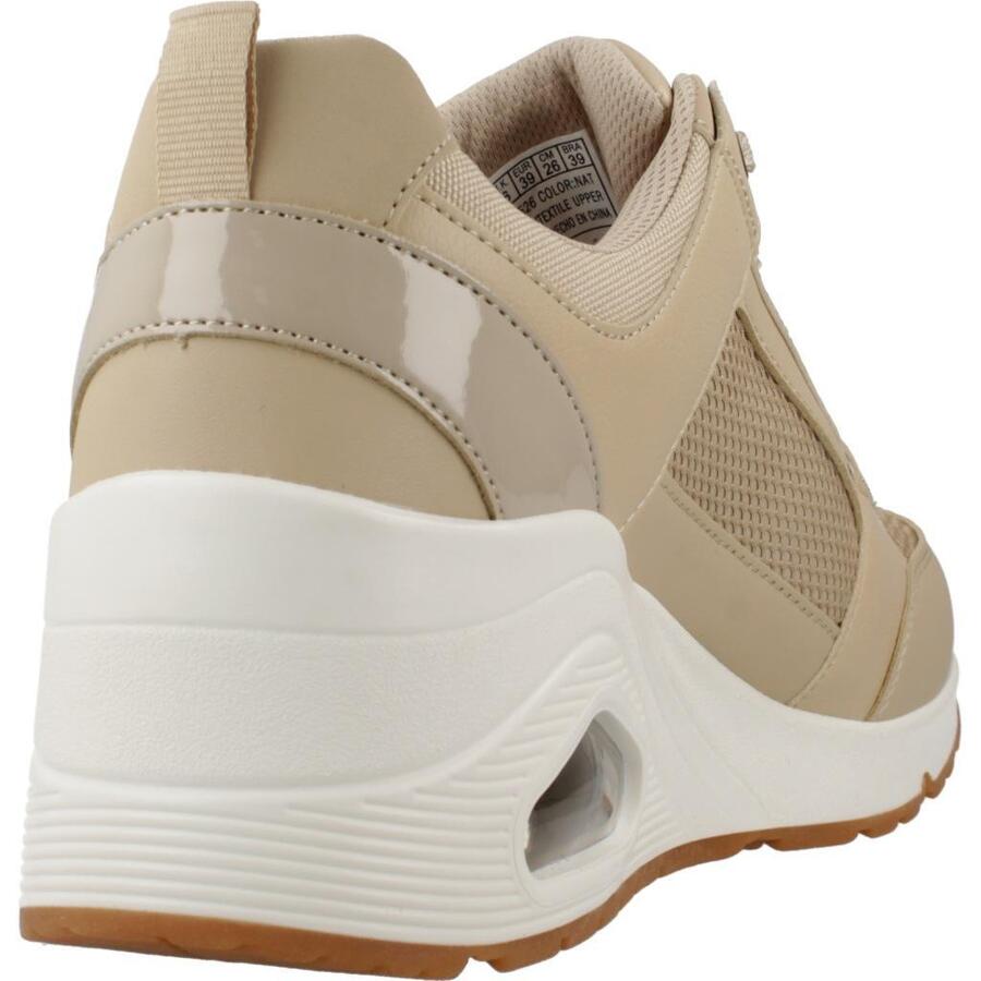 Кроссовки Skechers модель Uno Wedge - цвет все светло-коричневый — фото 3