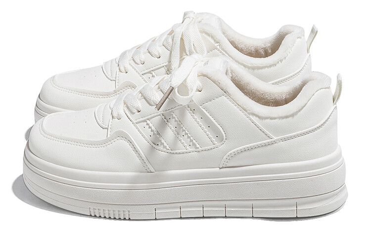 Кеды HUANQIU Skateboard Shoes Women's Low-Top White — фото 2