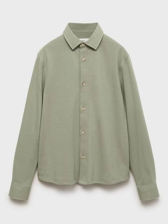 

Детская футболка Fran Cotton с длинными рукавами Mango, Green