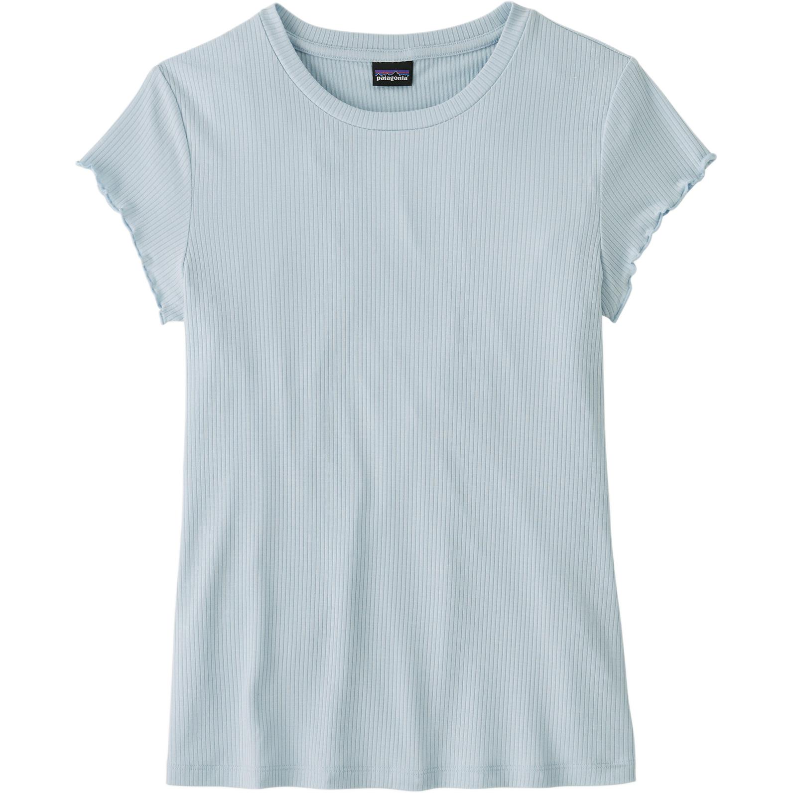 

Рибанный топ футболка женская Patagonia, синий