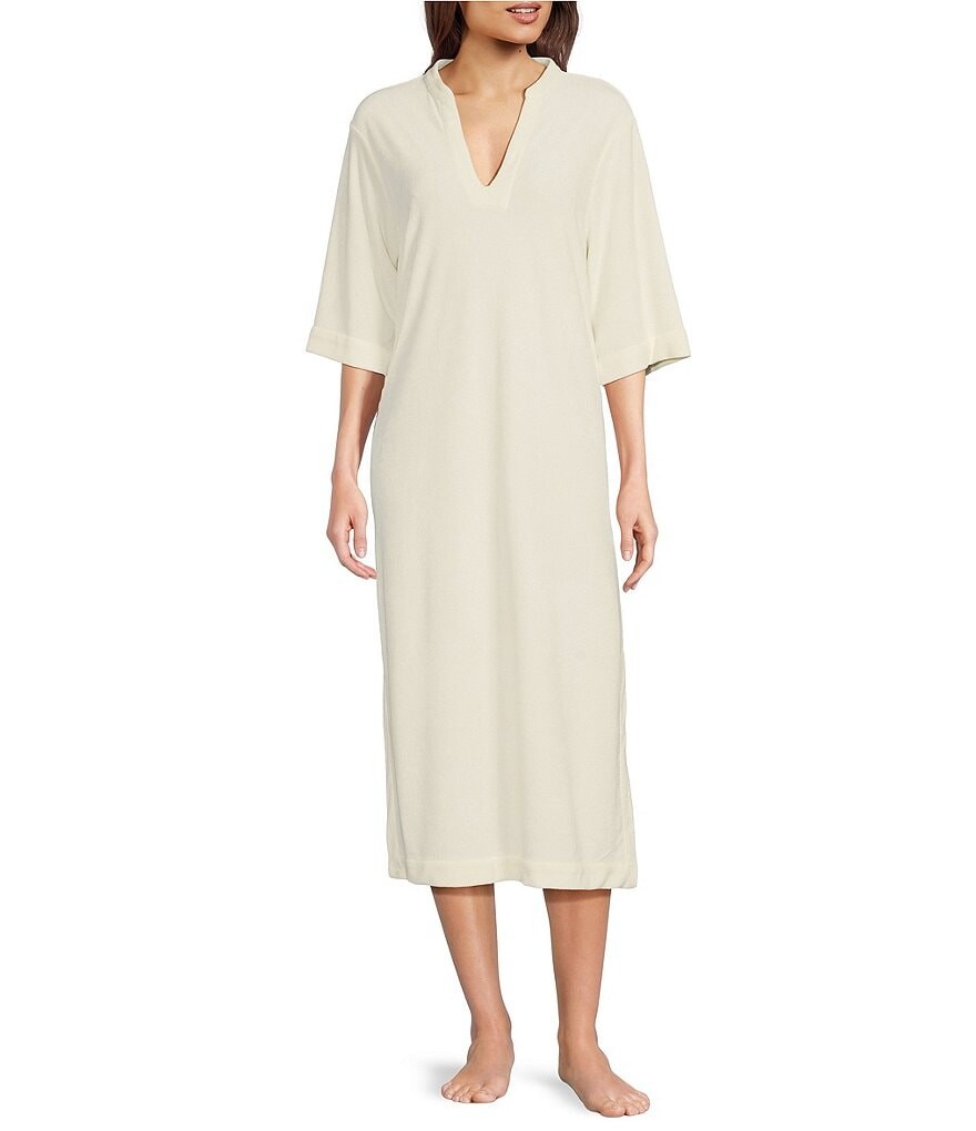 

Кафтан с планкой Barefoot Dreams Cosy Terry, слоновая кость