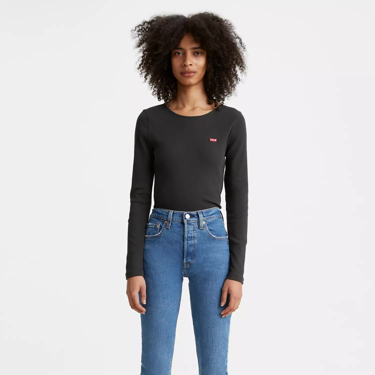 

Рубашка с длинным рукавом цвета меда Levi's, цвет Caviar - Black