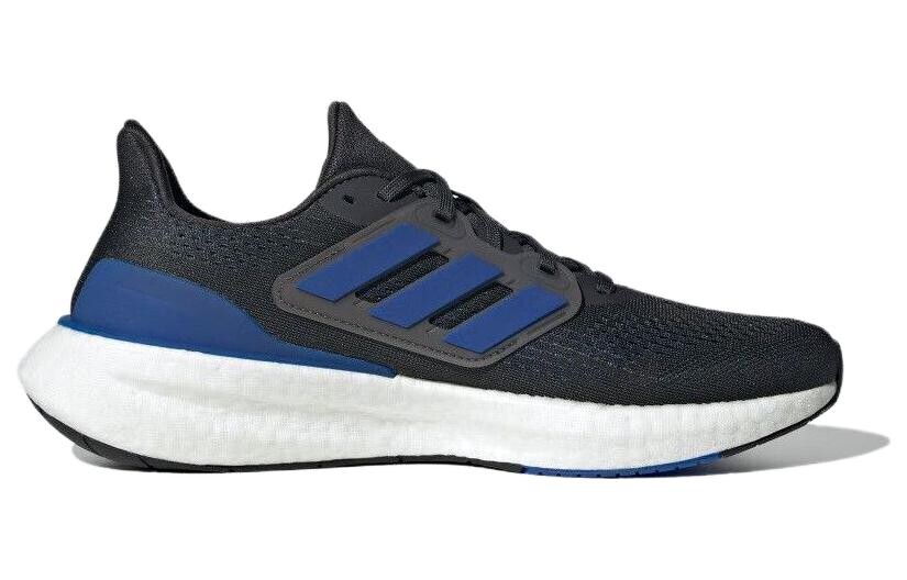 Кроссовки для бега Pureboost 23 мужские с низким верхом черного/синего цвета Adidas — фото 2