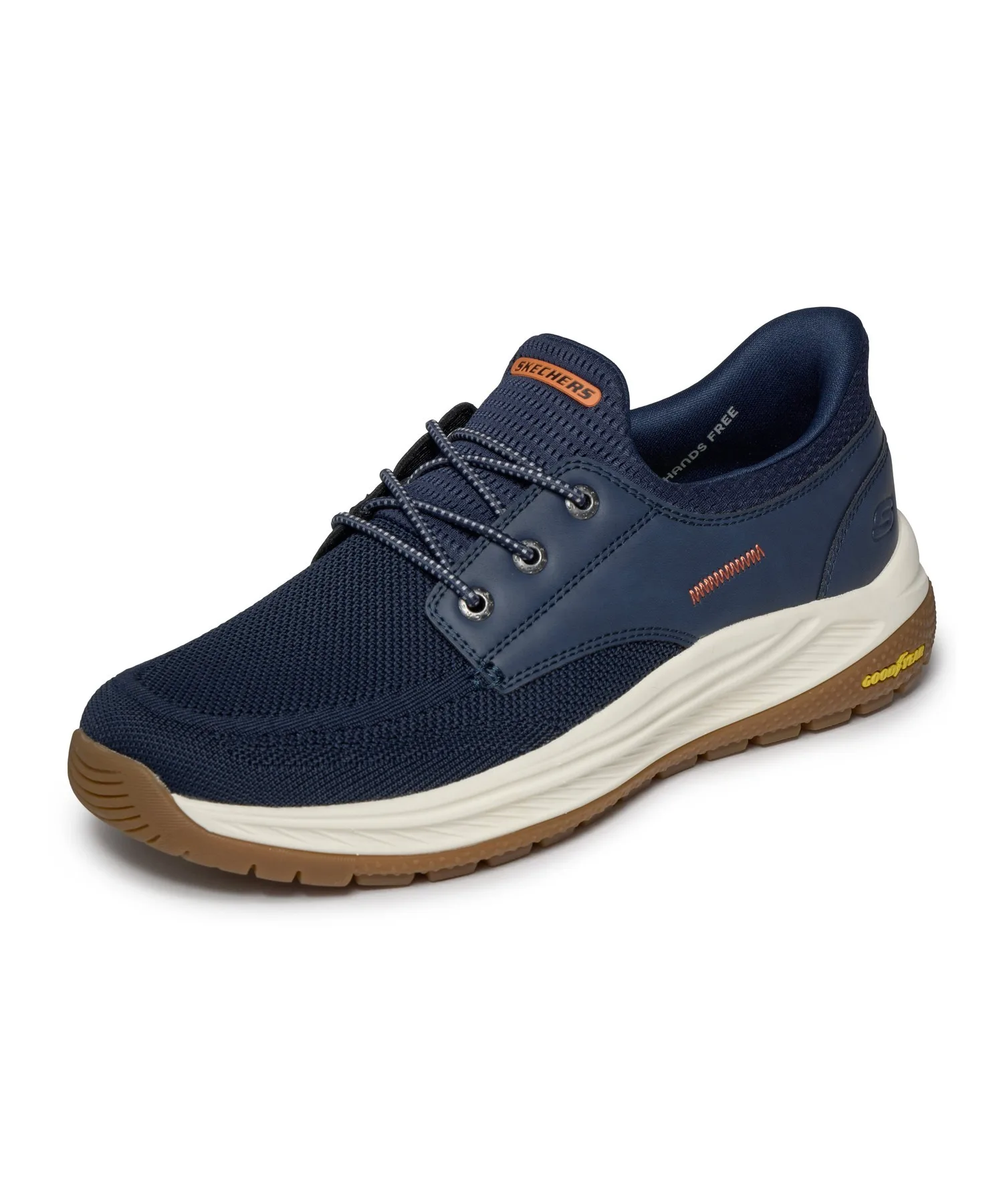 Мужские кроссовки SKECHERS Hands Free Slip-ins Relaxed Fit: Meroe - Alden тёмно-синие