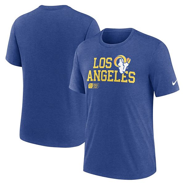 

Мужская футболка royal los angeles rams overlap lockup tri-blend Nike