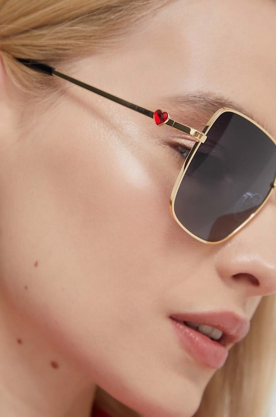 

Солнцезащитные очки Love Moschino, золотой