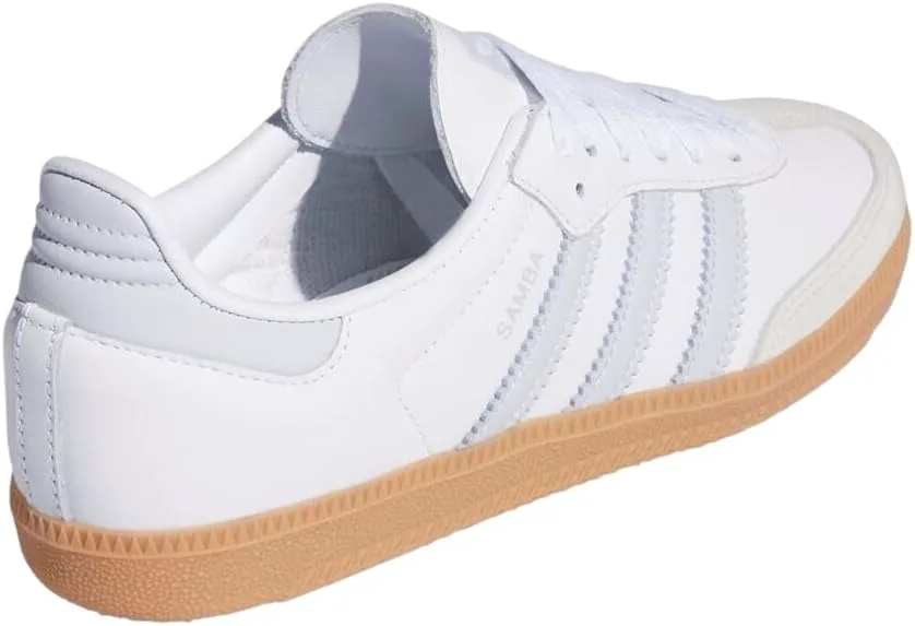 Мужские кроссовки Adidas Samba, белый/синий — фото 3