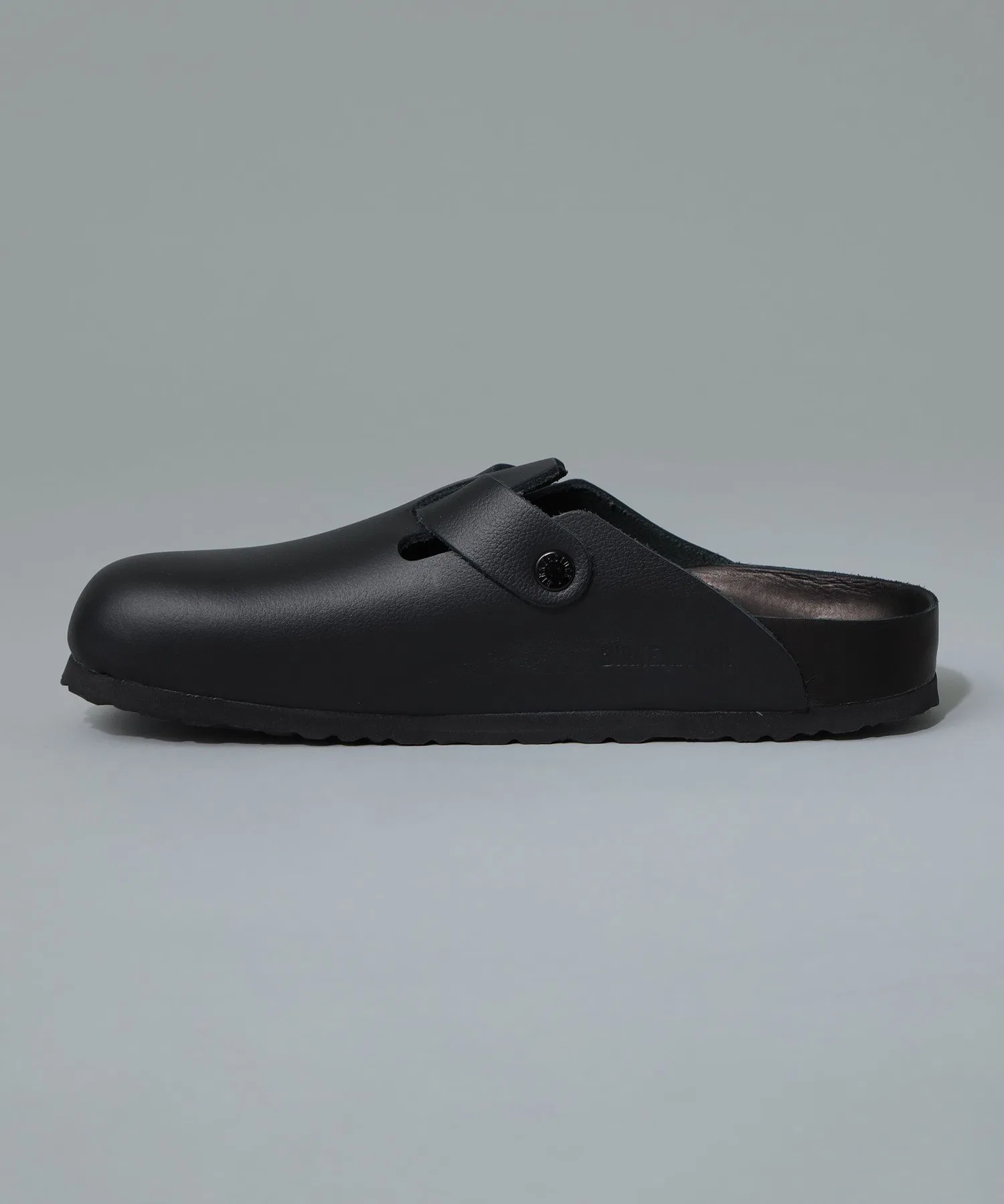 Мужские кожаные сандалии Birkenstock Boston чёрные — фото 4