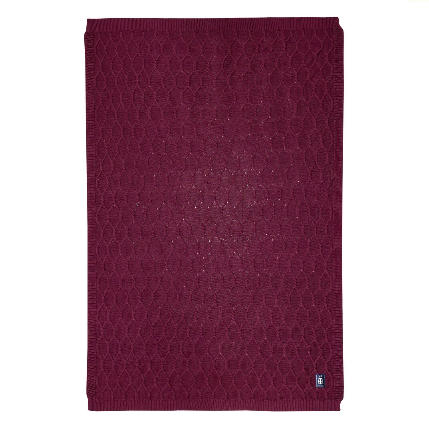 

Одеяло twist Tommy Hilfiger, бордовый, Коричневый, Одеяло twist Tommy Hilfiger, бордовый