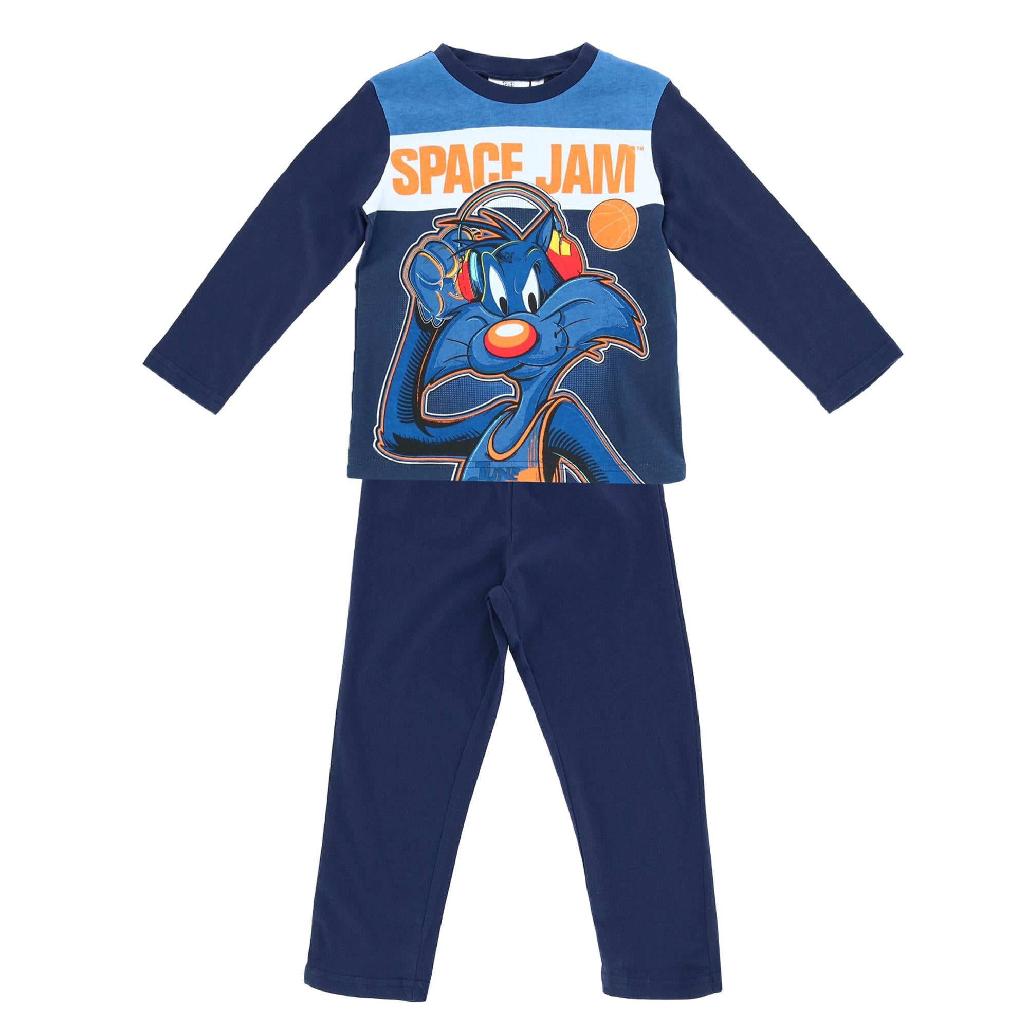 

Длинный пижамный комплект Space Jam для мальчиков Textiel Trade, темно-синий