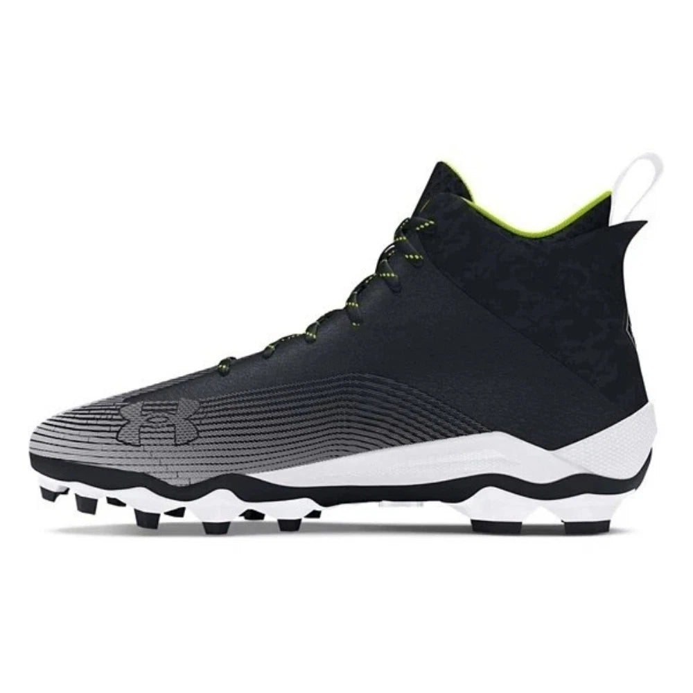 Мужские футбольные бутсы Under Armour Hammer 20 MC 3027306-001, черно-белые, ZAP690 — фото 2