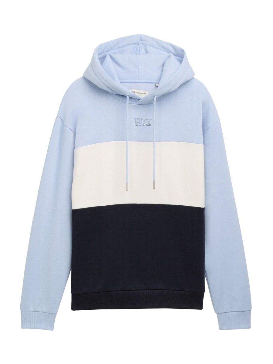 

Толстовка с капюшоном TOM TAILOR DENIM Sweatshirt, цвет navy/pastel blue