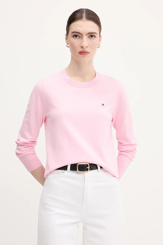 

Свитер Tommy Hilfiger, розовый