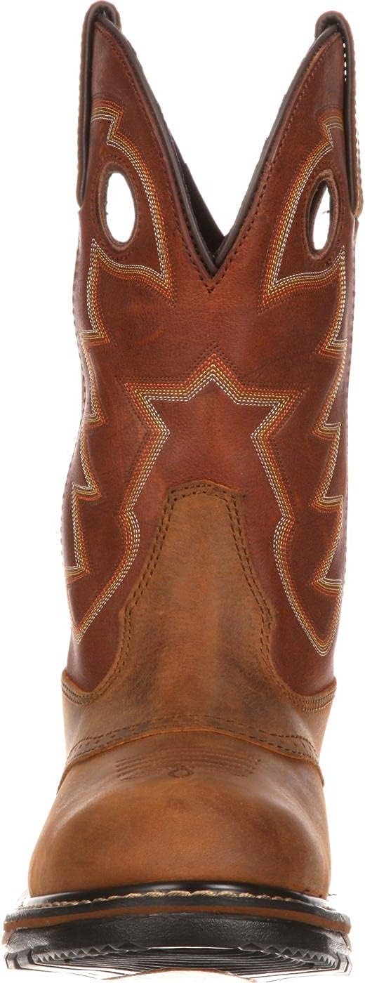 Водонепроницаемые ковбойские сапоги ROCKY Original Ride Branson Saddle Roper, коричневый — фото 4