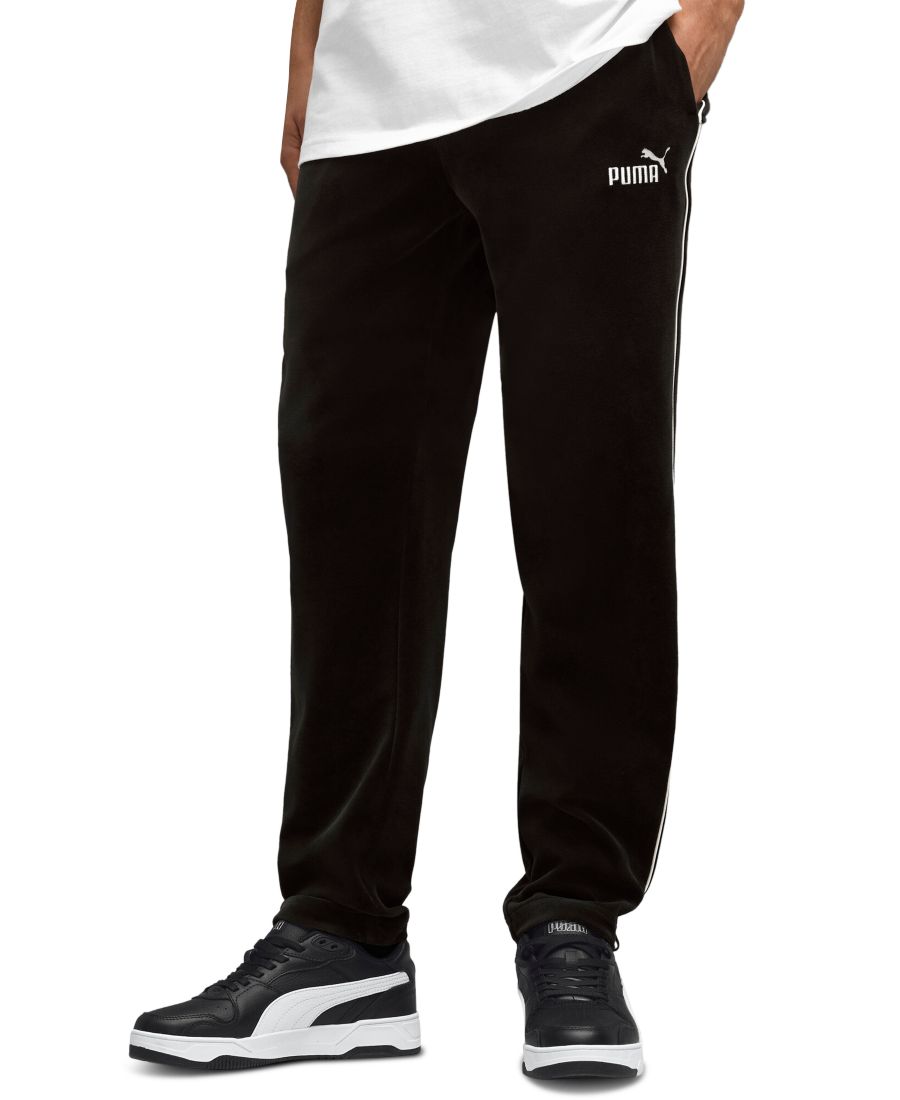

Мужские спортивные брюки Essentials из велюра Puma, Puma Black