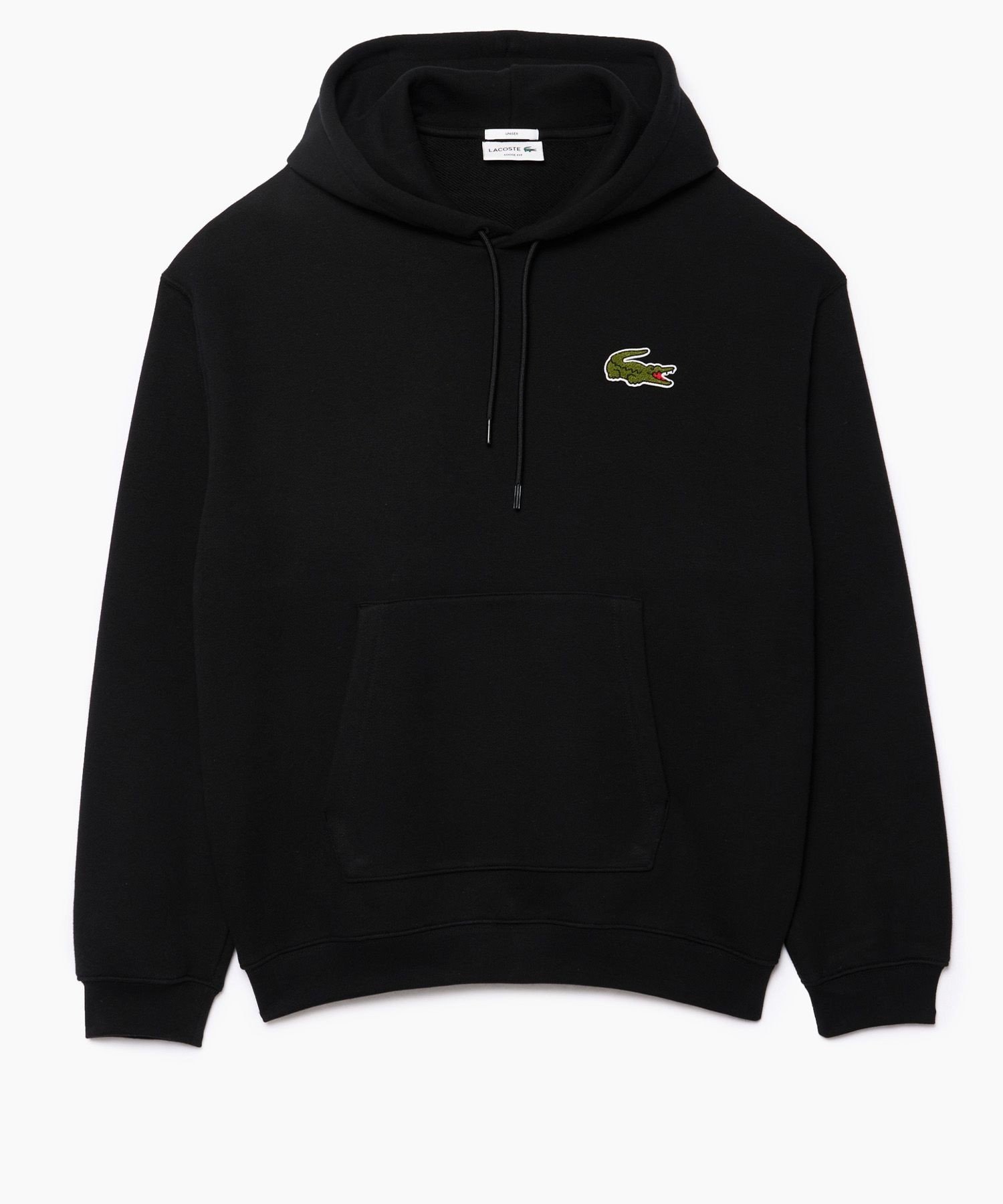 Толстовка/худи свободного кроя Essential LACOSTE, Black — фото 4