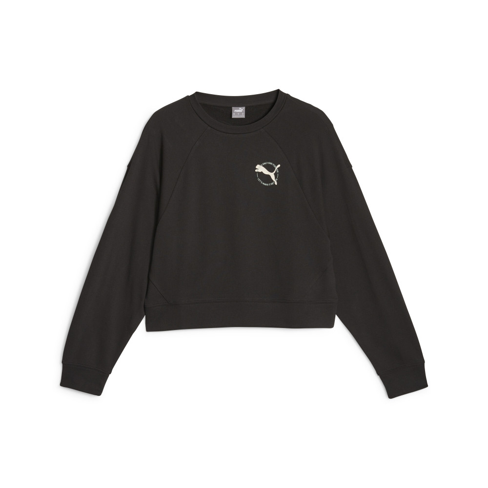 

Более удобный спортивный костюм fw25 толстовка crew tr женская PUMA, черный