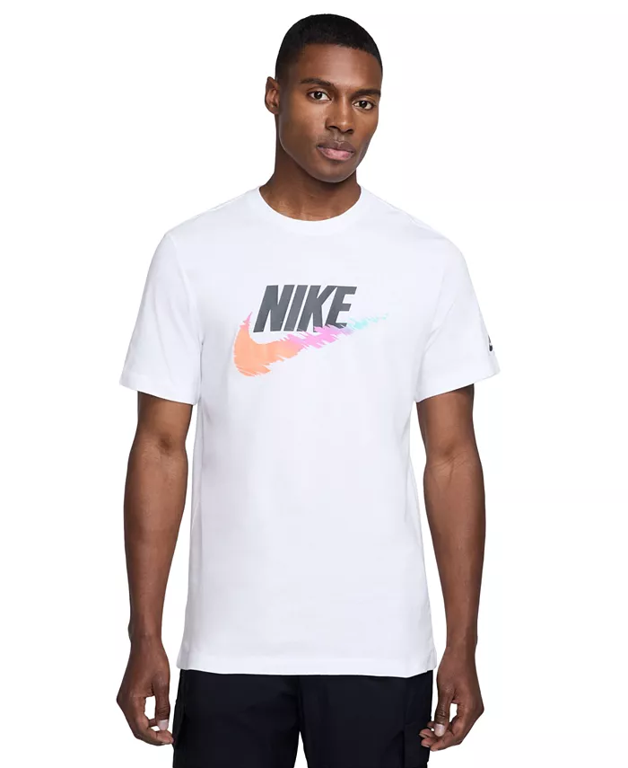 

Мужская футболка с логотипом для спорта Nike, белый