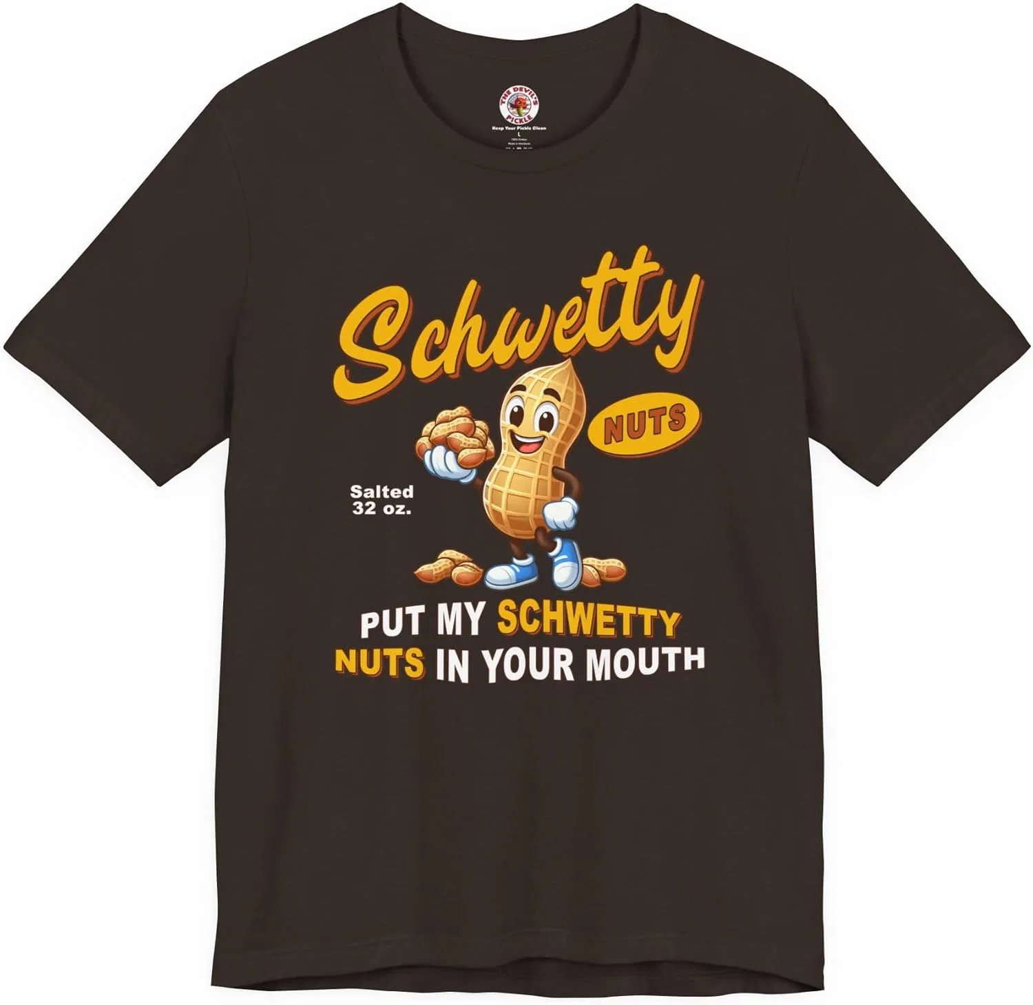 Футболка хлопковая, Schwetty Nuts, коричневый
