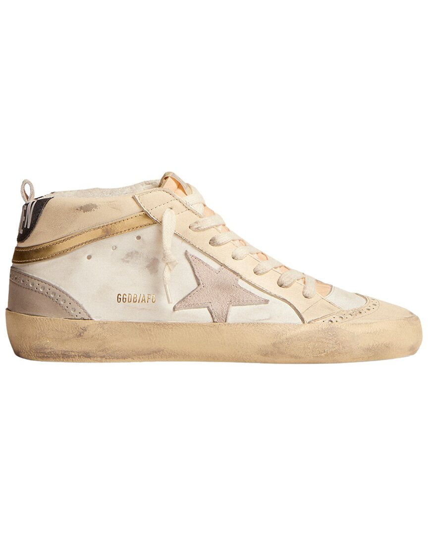 

Кожаные кроссовки Golden Goose Mid Star, белый