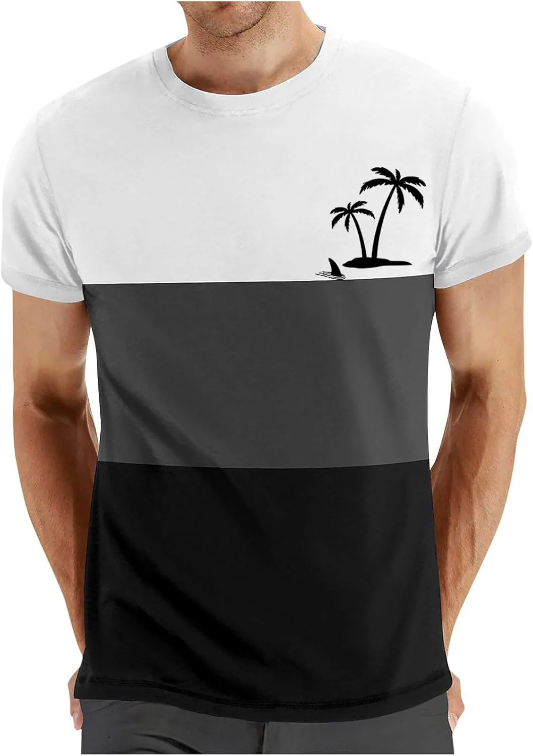 

Мужская футболка Classic Crew Neck с коротким рукавом и принтом Coconut Palm