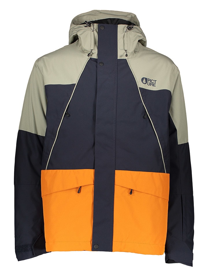 

Лыжная куртка Kenko PICTURE, цвет khaki/dunkelblau/orange
