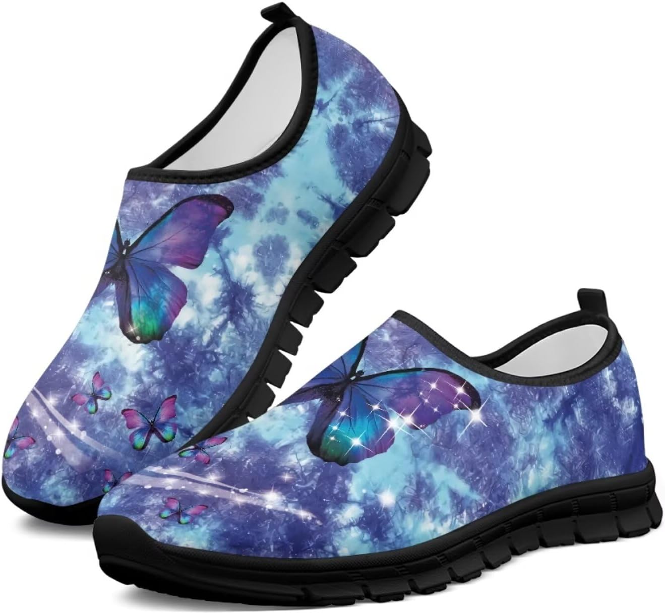 

Мужские слипоны Howilath, повседневные кроссовки для бега, противоскользящие лоферы, обувь без шнурков для путешествий и тренировок, голубой