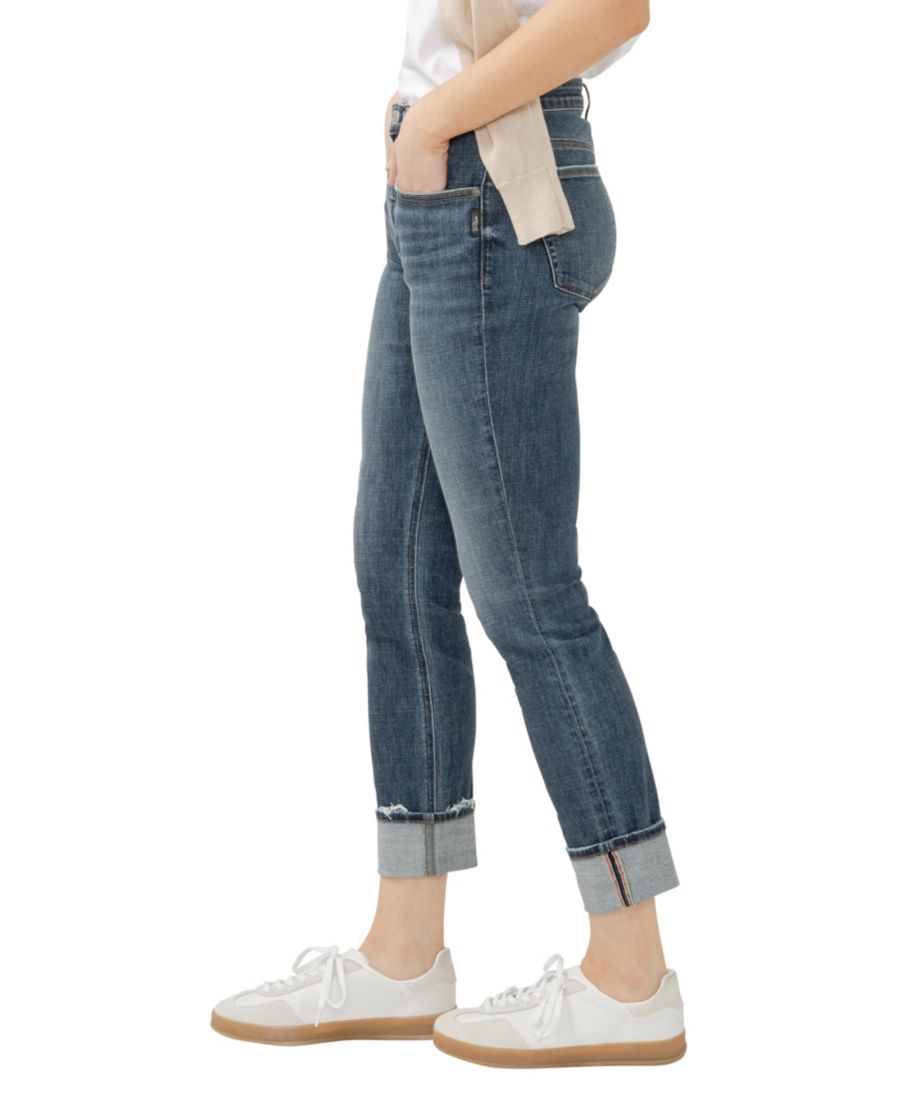 Женские джинсы Elyse Mid Rise Skinny Jeans Silver Jeans Co, Aria — фото 2