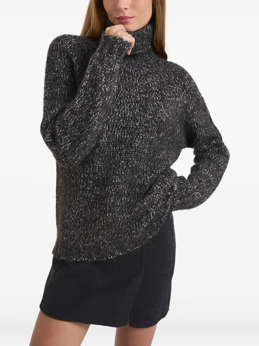 

Свитер с высоким воротом P.A.R.O.S.H., серый