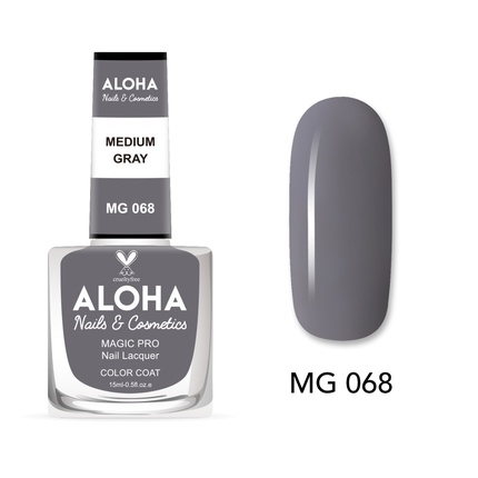 

Лак для ногтей Magic Pro 15 мл - средне-серый Aloha Nails & Cosmetics