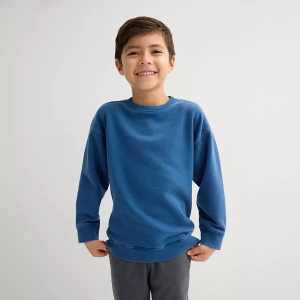 

Мальчики 4-12 лет оверсайз худи из френч тери Jumping Beans, цвет blue jean