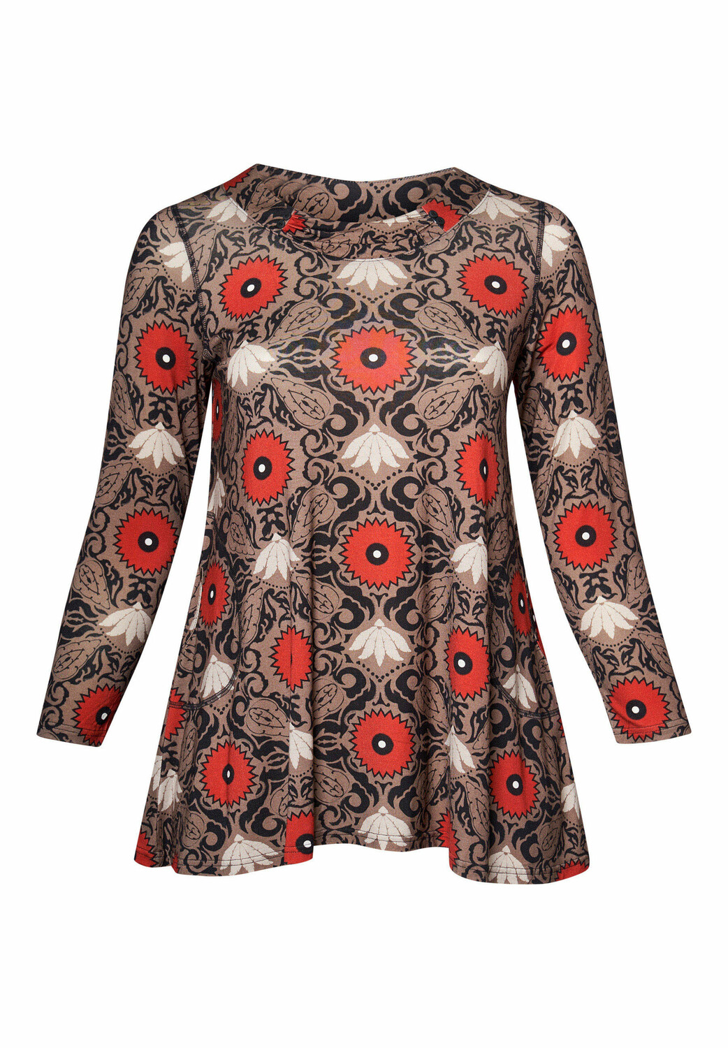 

Блуза PONT NEUF Tunic PNJola Mie, серо-коричневый