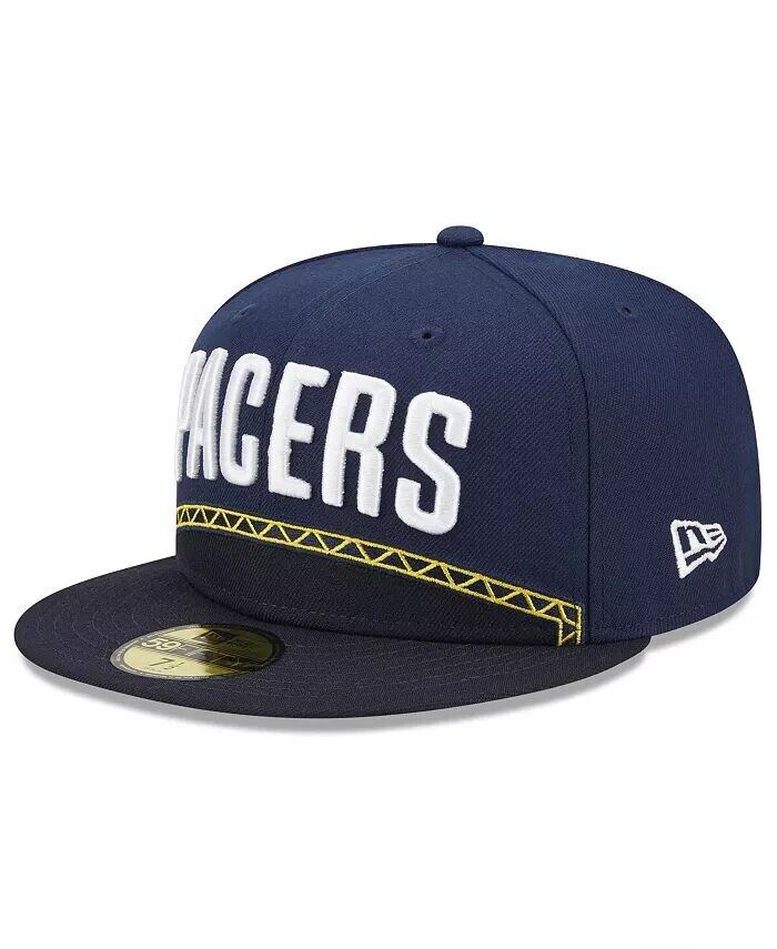 

Мужская темно-синяя кепка Indiana Pacers 2022/23 City Edition Official 59FIFTY приталенная кепка New Era, синий