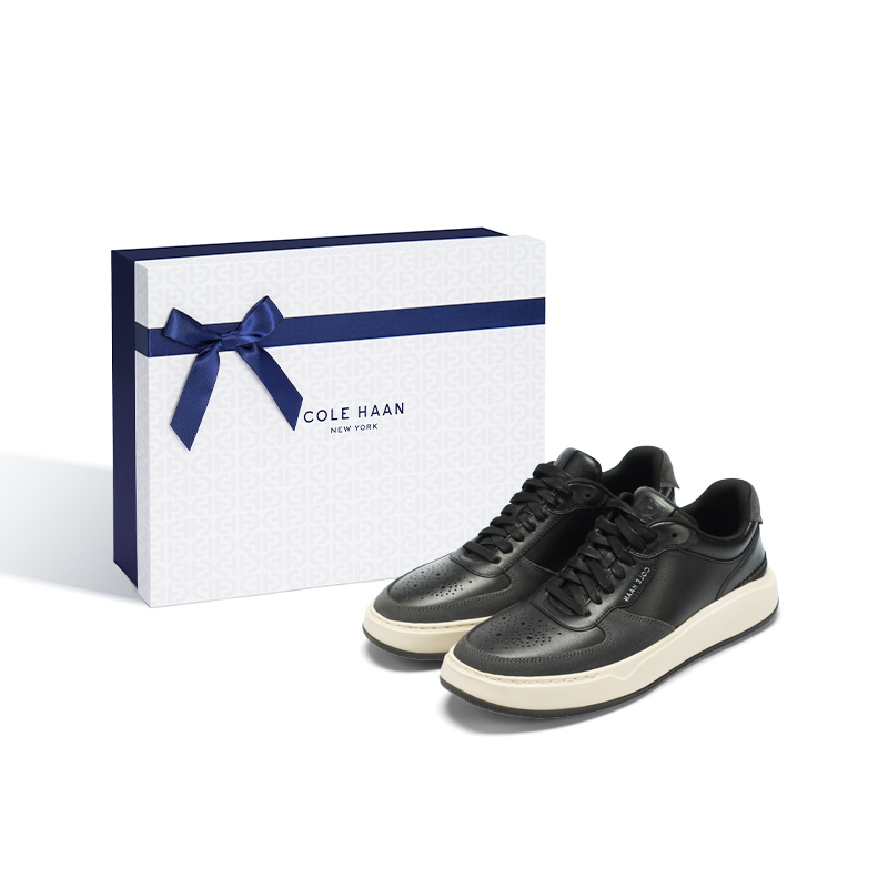 

Низкие кеды для скейтбординга мужские серо-черные COLE HAAN