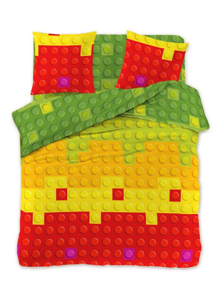 

Комплект постельного белья FEBE Colorful Blocks, пододеяльник 135x200 + наволочка, 2 шт., на молнии