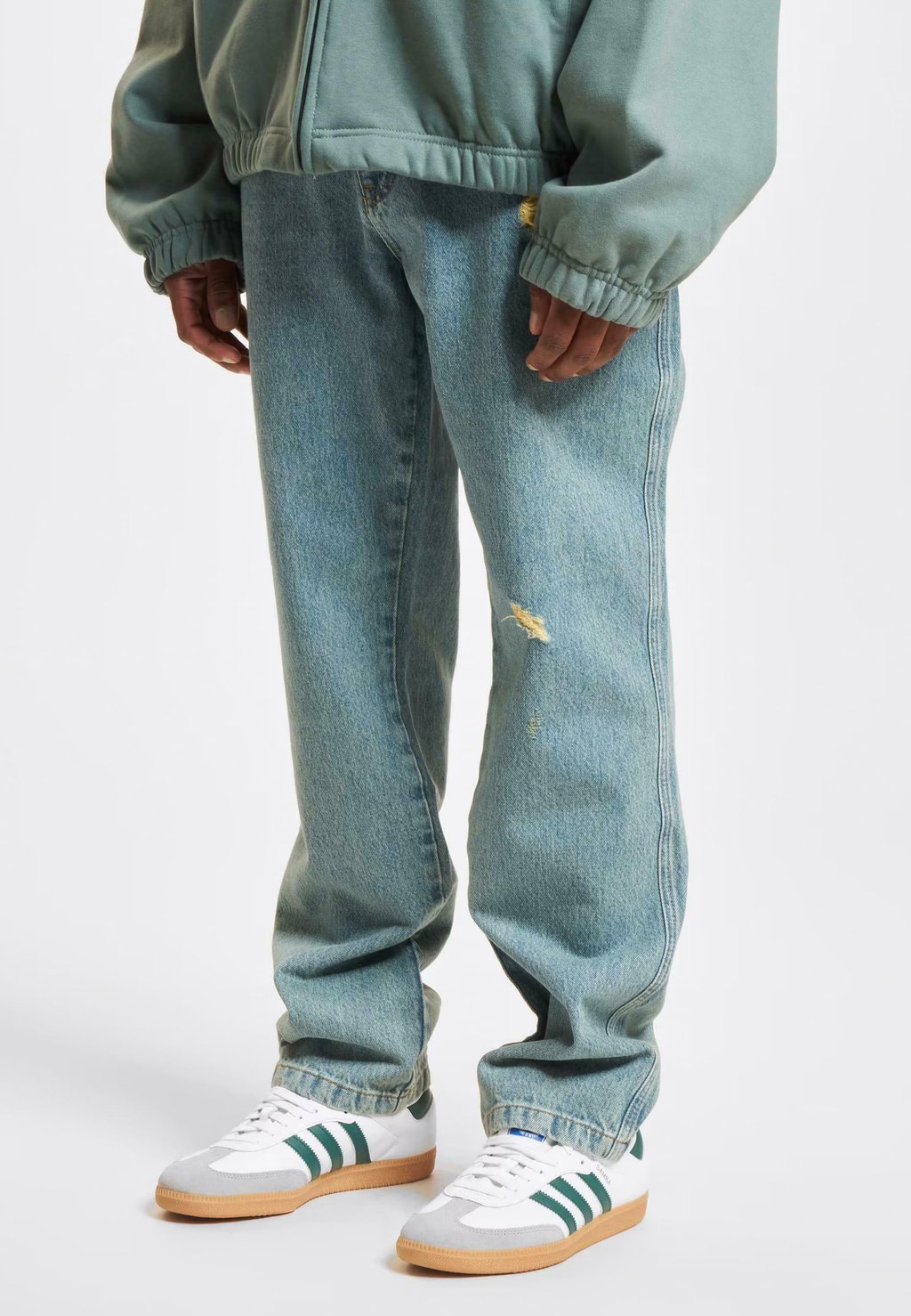 

Джинсы свободного кроя DEF, цвет Vintage Blue Destroyed