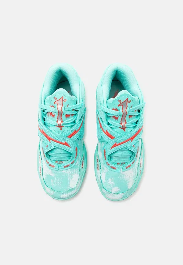 Кроссовки баскетбольные Mb05 melo world jr Puma, аква/красный — фото 4