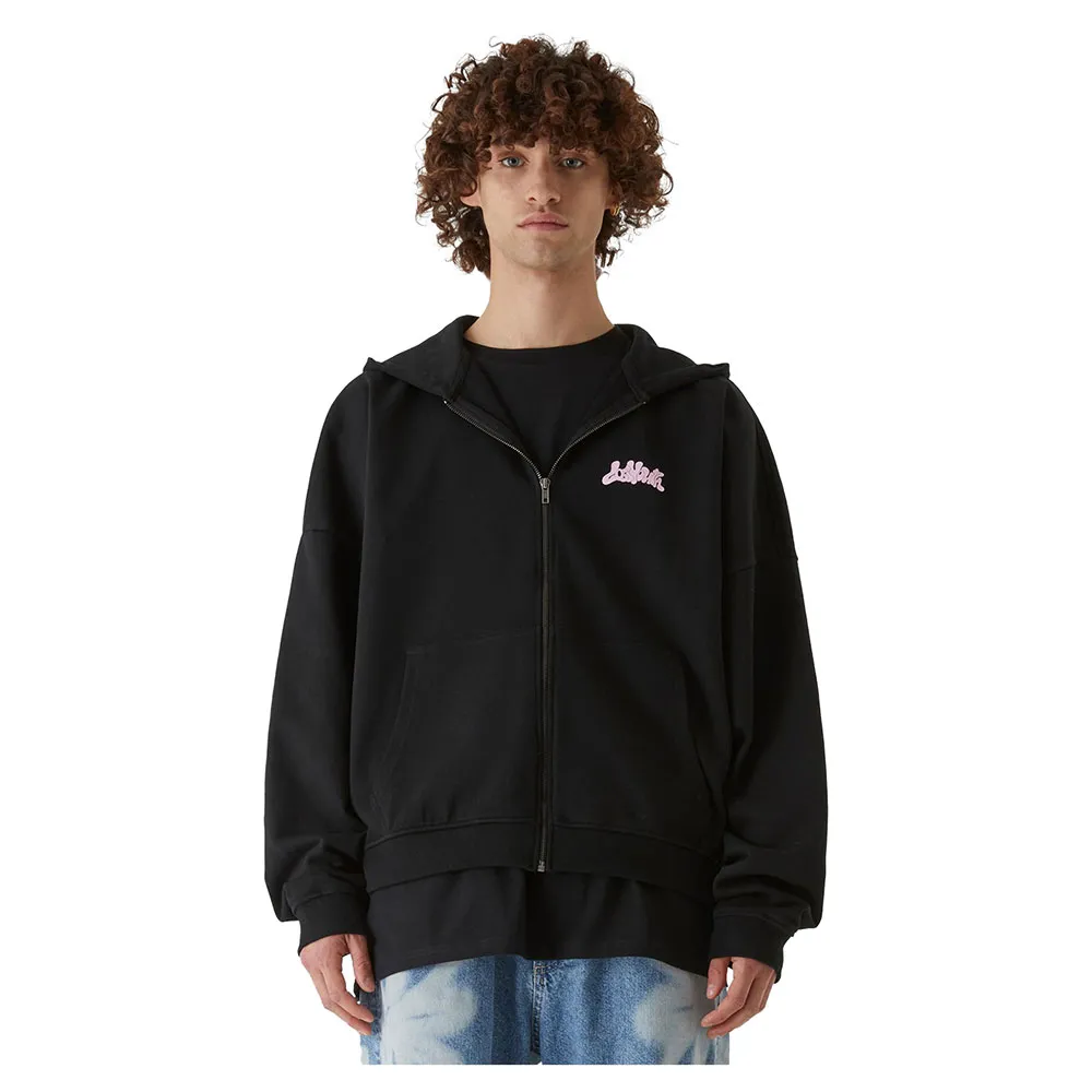 

Толстовка Lost Youth Flower Waves full zip, черный