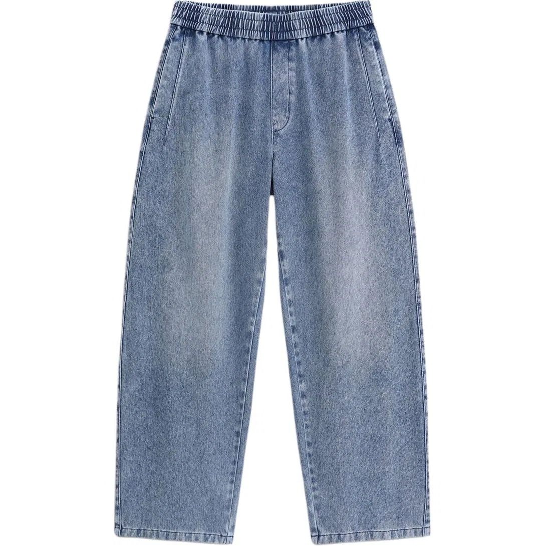 Джинсы прямые средней посадки GAP Indigo Washed