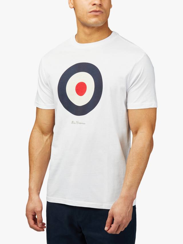 

Футболка с логотипом regular fit из органического хлопка Ben Sherman, белый