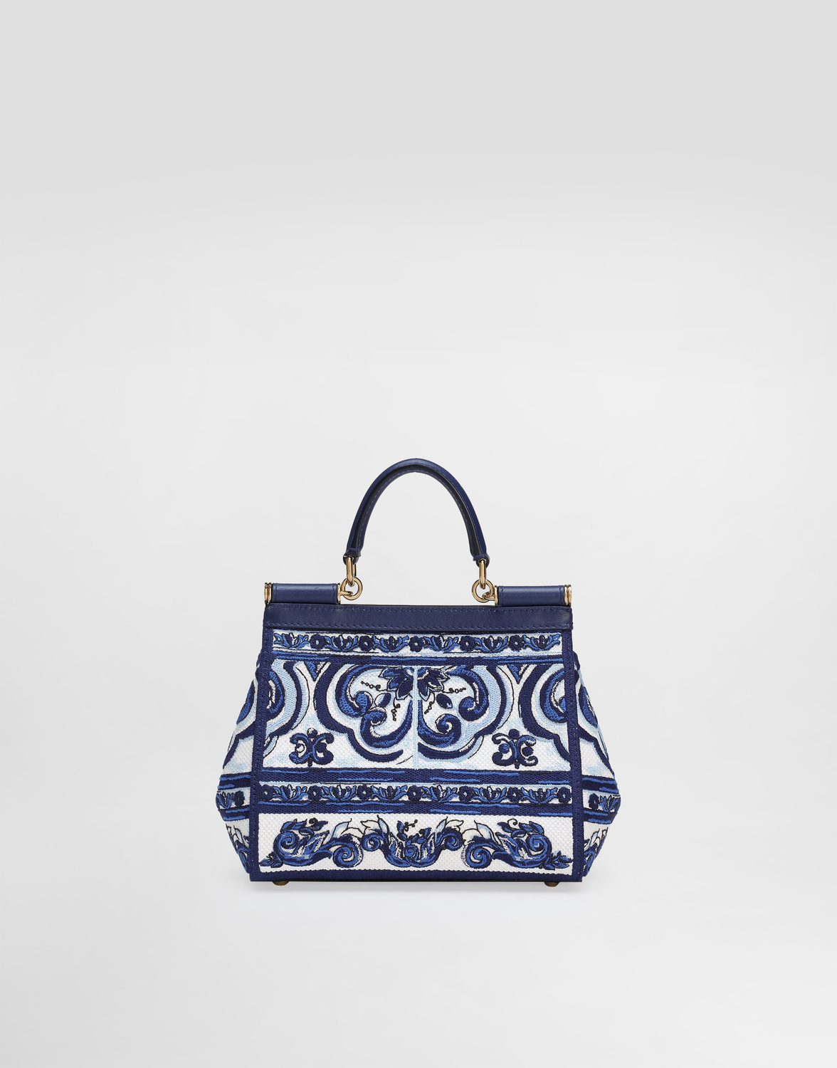 Сумка medium sicily с вышивкой в стиле майолика Dolce & Gabbana, мультиколор — фото 4