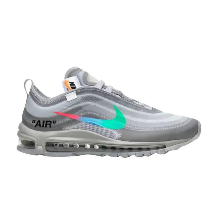 

Кроссовки Nike Off-White x Air Max 97 'Menta' Sample, серый