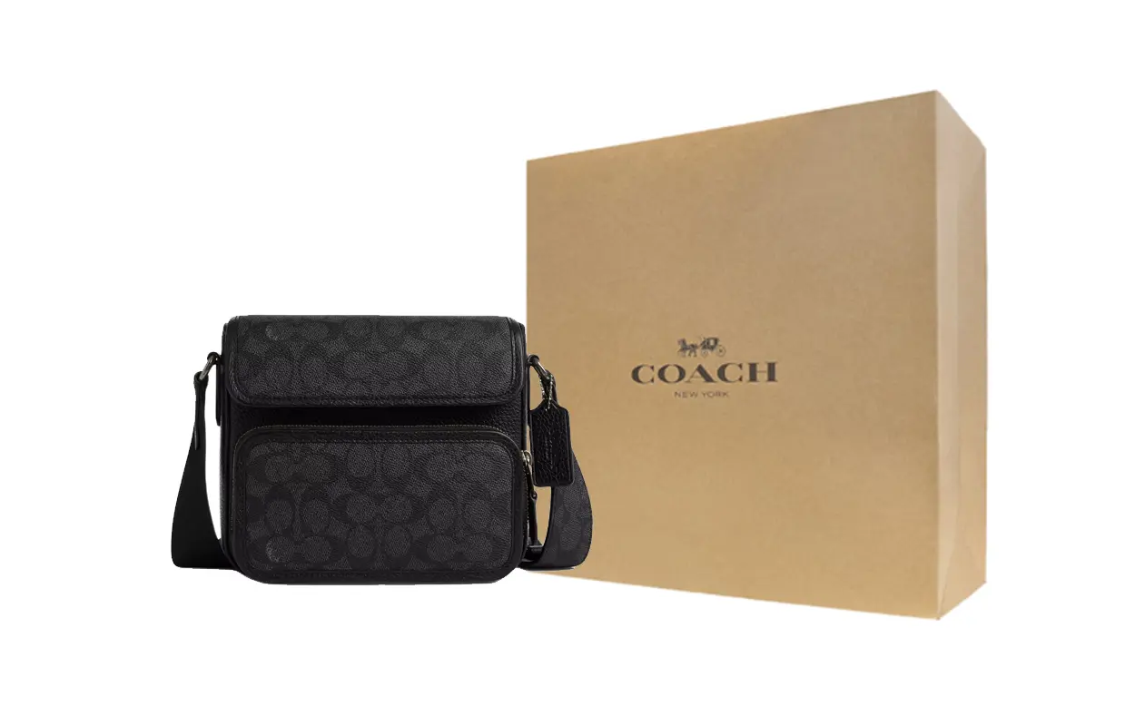 

COACH Салливан кожаный наплечный рюкзак через плечо