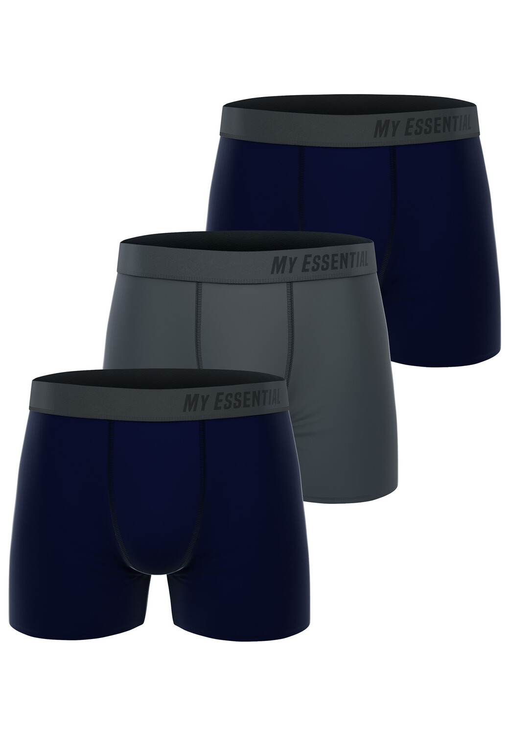 

Боксеры Unbekannt Boxershorts My Essential 3 Pack Boxers Cotton Bio, темно-синий
